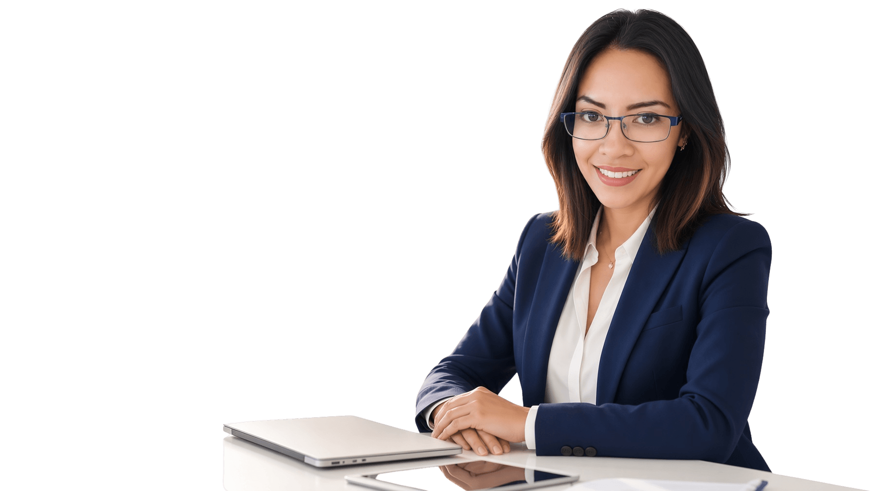 Professional Bisaya woman sa desk, ready for Medical VA training.